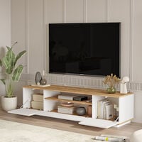 Atlantic tv-taso 180x44,5x44,6 cm rustiikki/valkoinen